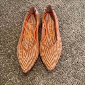 RETIRED Rothy's Pointed Camel Herringbone size 9.5